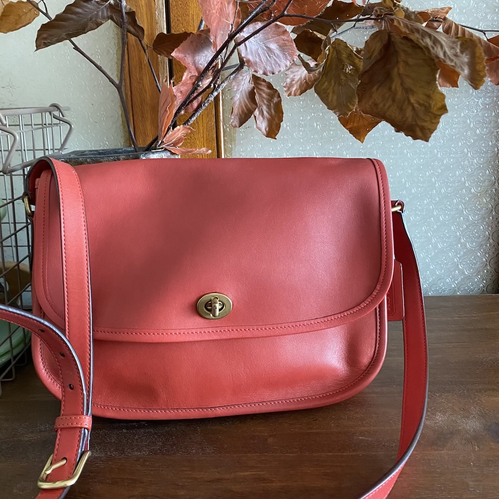 crossbody red coach bag